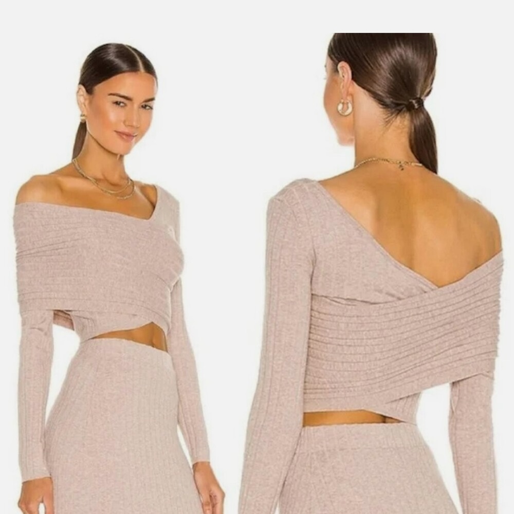 Ronny Kobo Collection Off-Shoulder Sweater - Cream - Picture 2 of 4